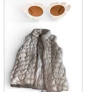 Athleta Light Pink Quilted Vest